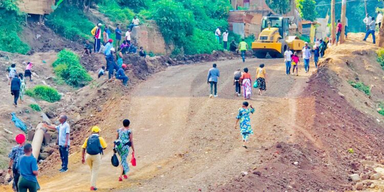Bukavu : Amélioration de l’état du tronçon Lycée Wima-Camp Tv