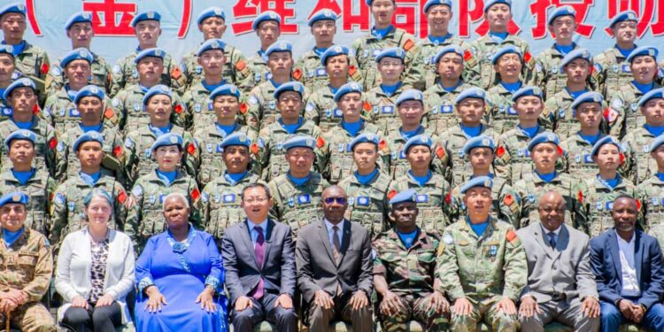 RDC : 21 ans après, 220 casques bleus du contingent chinois de la Monusco quittent le pays