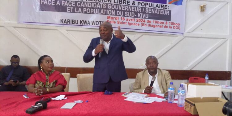 Sud-Kivu : Le candidat sénateur Joe Nyakeru promet d’être le porte-parole de la population une fois à la chambre haute du parlement
