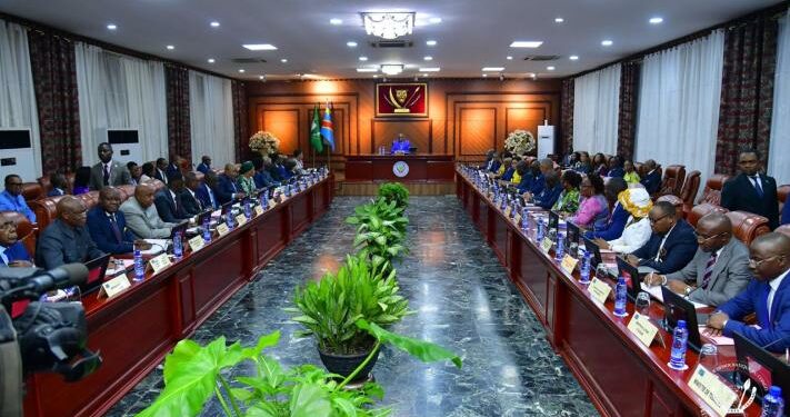 RDC : sous la présidence de Tshisekedi; le premier conseil des ministres du gouvernement Suminwa a eu lieu