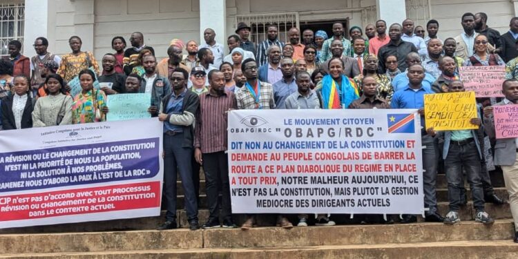 Sud-kivu : Le bureau de coordination de la société civile avec les mouvements citoyens parlent un même langage et disent non au projet de changement de la constitution