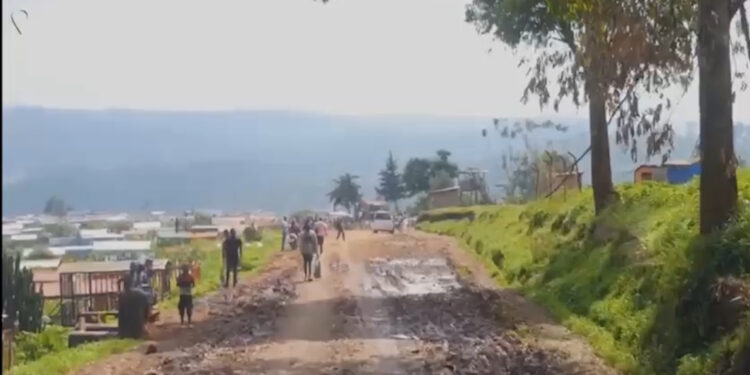 Bukavu : Les travaux de réhabilitation du tronçon routier Camp Saio – Cimetière de la Ruzizi à l’arrêt, la population inquiétée