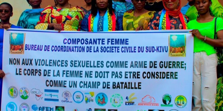Sud-Kivu/Guerre d’agression : La Composante Femme de la Société Civile exige des actions immédiates contre les auteurs des violences sexuelles