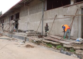 Bukavu: La DGDA va bientôt avoir un entrepôt central moderne. Les travaux de rénovation de celui-ci, financés par l’AFC/M23 tendent vers la fin dans la concession de la SNCC