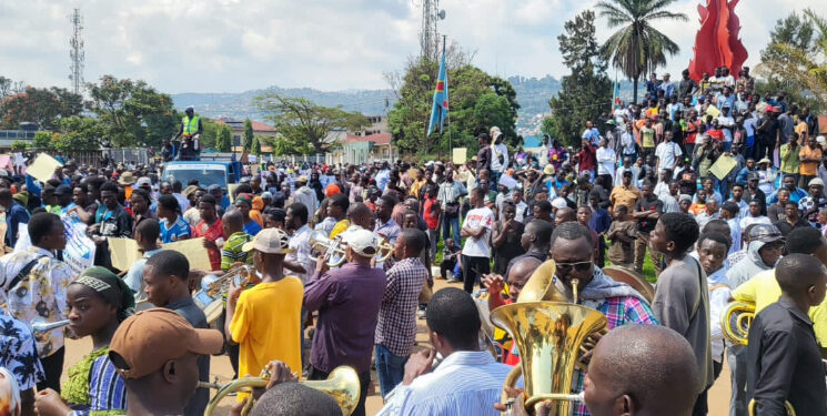 Bukavu: Des habitants dans la rue pour soutenir la paix, le vivre ensemble et le mouvement révolutionnaire AFC/M23