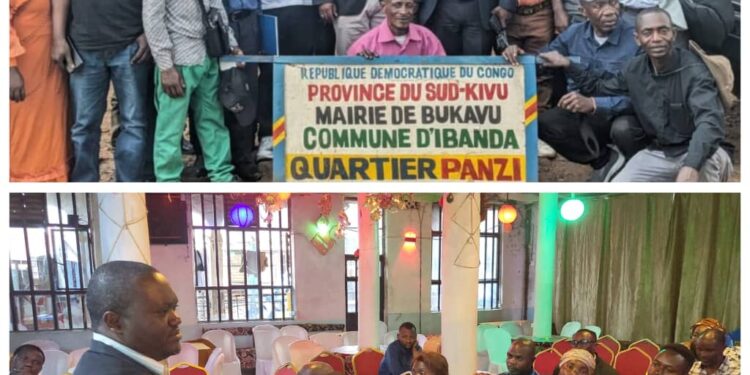 Bukavu: Le maire Nicolas Kyalangalilwa en tournée à Panzi et à Kadutu pour échanger avec les cadres de bases sur la sécurité, l’assainissement et la cohésion sociale