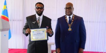 Culture: Fally Ipupa élevé au rang de chevalier de l’ordre national du Léopard pour le rayonnement de la culture et de la musique congolaise à l&rsquo;international