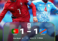 Sport: La RDC fait une belle entrée en coupe du monde en tenant en échec le Portugal par le score d’un but partout