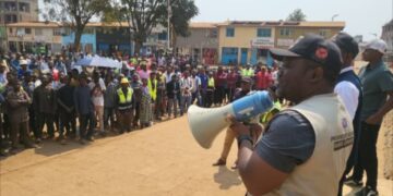 Bukavu: A Bagira, le maire de la ville Nicolas Kyalangalilwa sensibilise la population à la sécurité, la salubrité et à la prévention contre Ebola