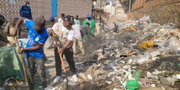 Bukavu : le maire supervise une opération d’assainissement au centre-ville