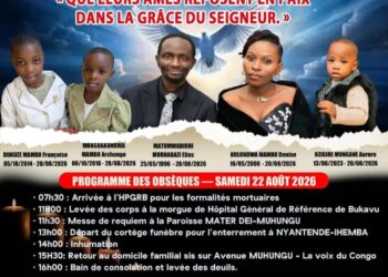 BUKAVU : Cinq morts dans un incendue survenu au quartier Nkafu en commune de kadutu